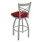 Holland Bar Stool Co 30" Swivel Bar Stool, Nickel Finish, Graph Ruby Seat 82030AN016 - alternate 2